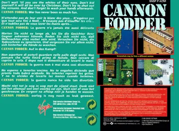 Cannon Fodder (Europe) box cover back